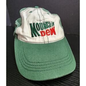 Dale Jr Mountain Dew mesh trucker hat cap Snapback AMP Winners Circle NASCAR #88